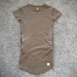 Roots olive tshirt dress xxs